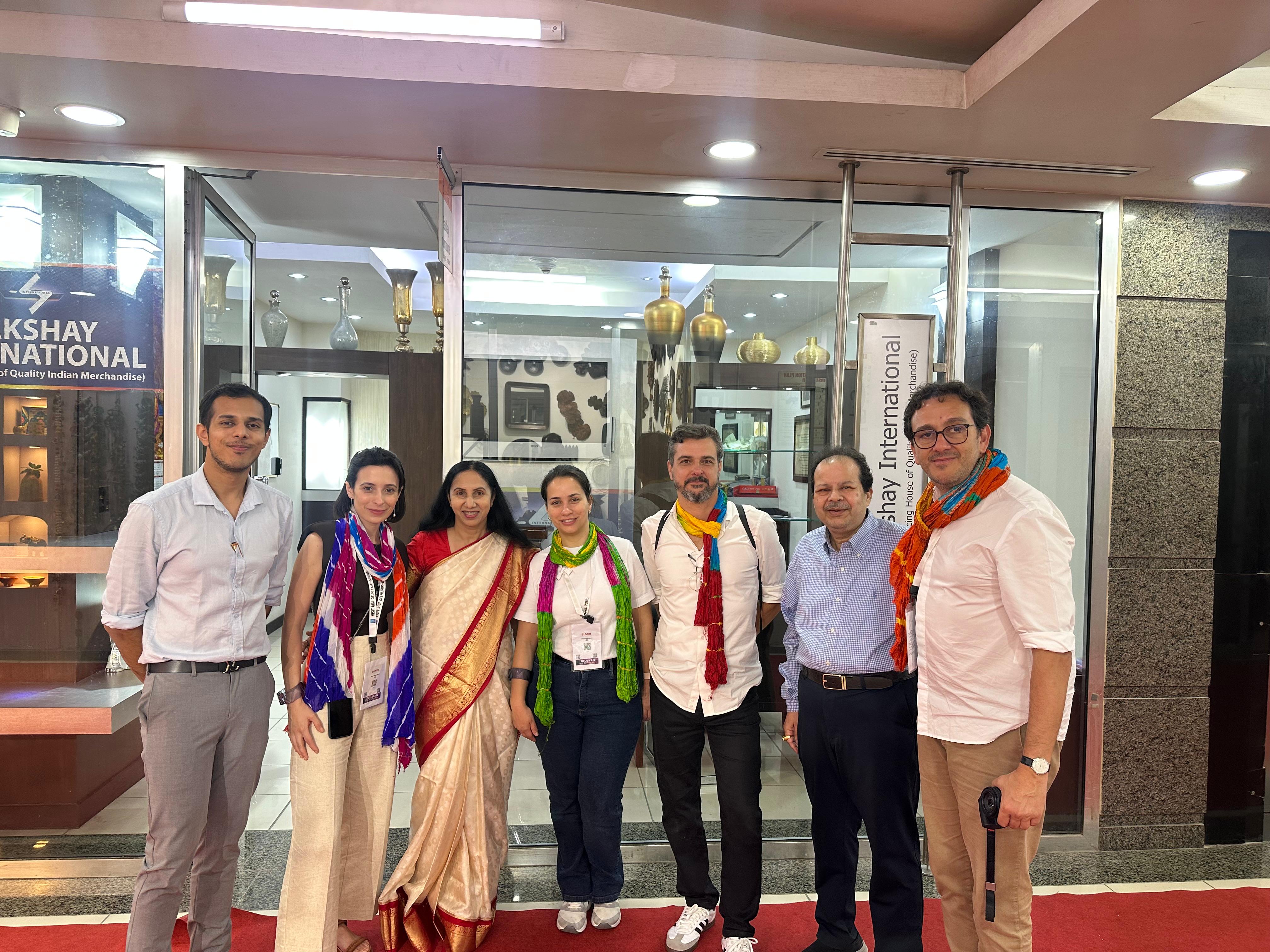 Greeting Buyers at International Mart